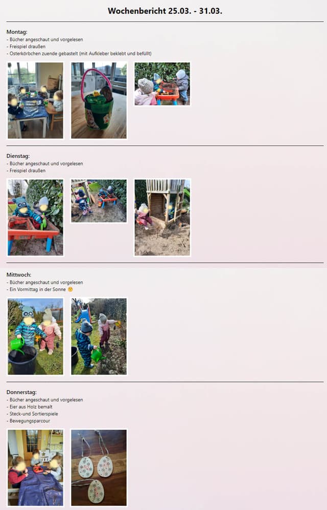 Wochenbericht Foto